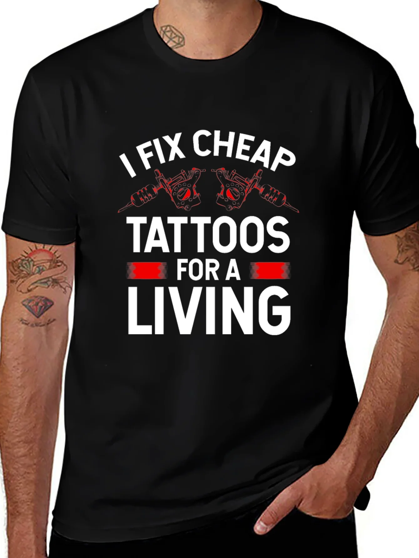 I Fix Cheap Tattoos Funny Graphic Tee
