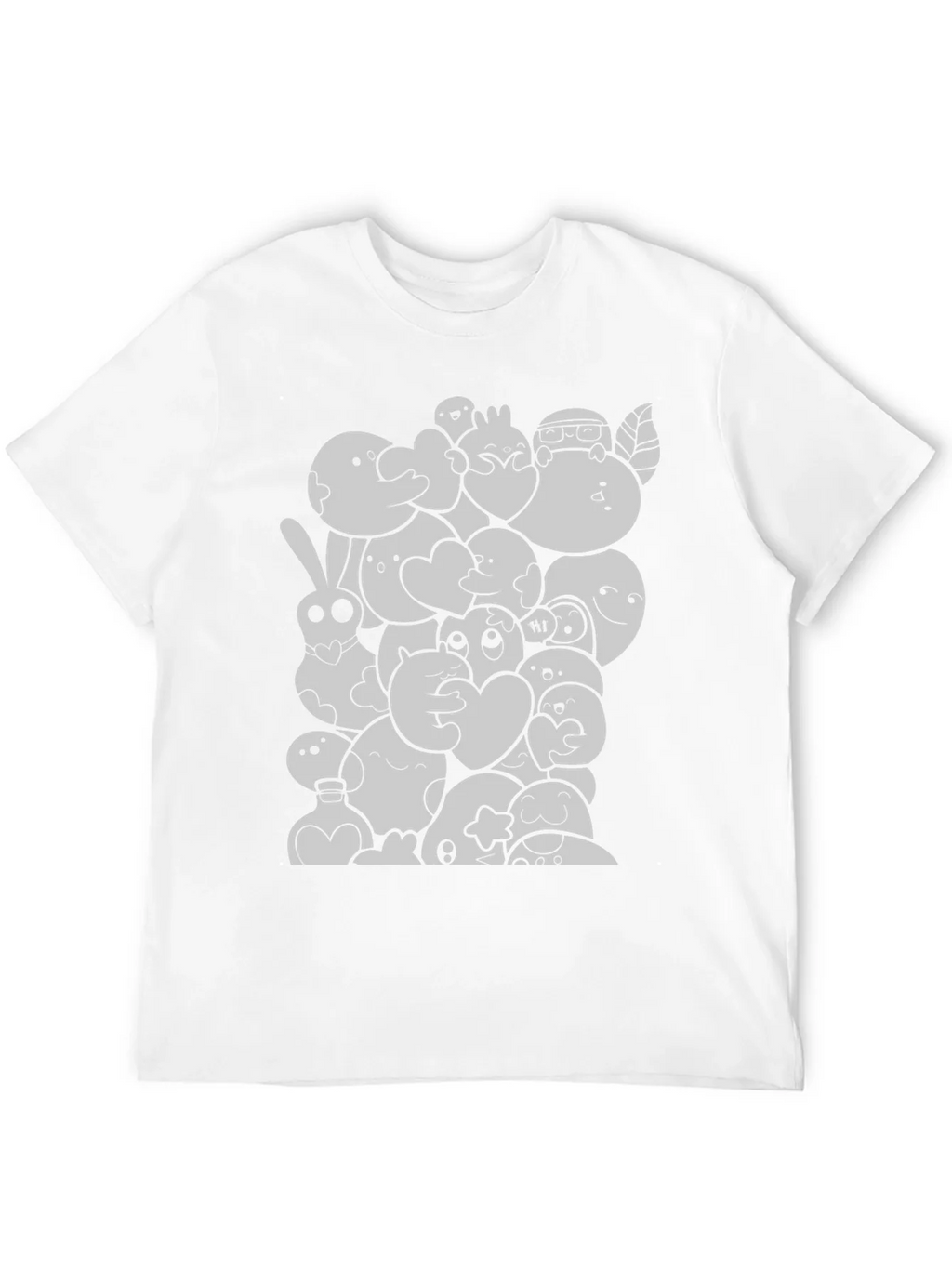 Cartoon Doodle Graphic Black T-Shirt