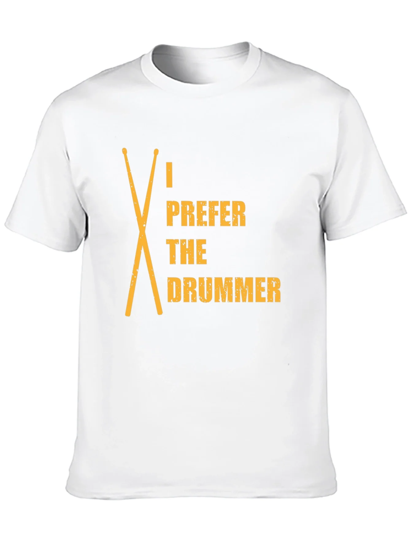 I Prefer The Drummer Graphic Tee - Black
