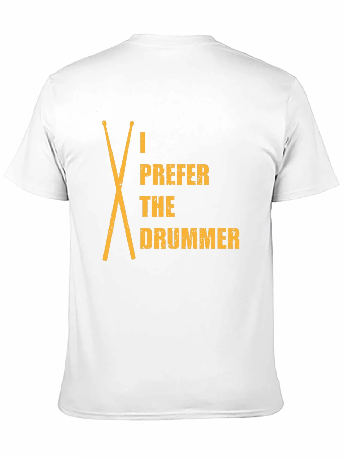 I Prefer The Drummer Graphic Tee - Black