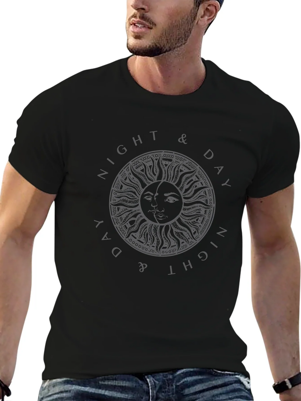 Night & Day Graphic T-Shirt - Stylish Comfort