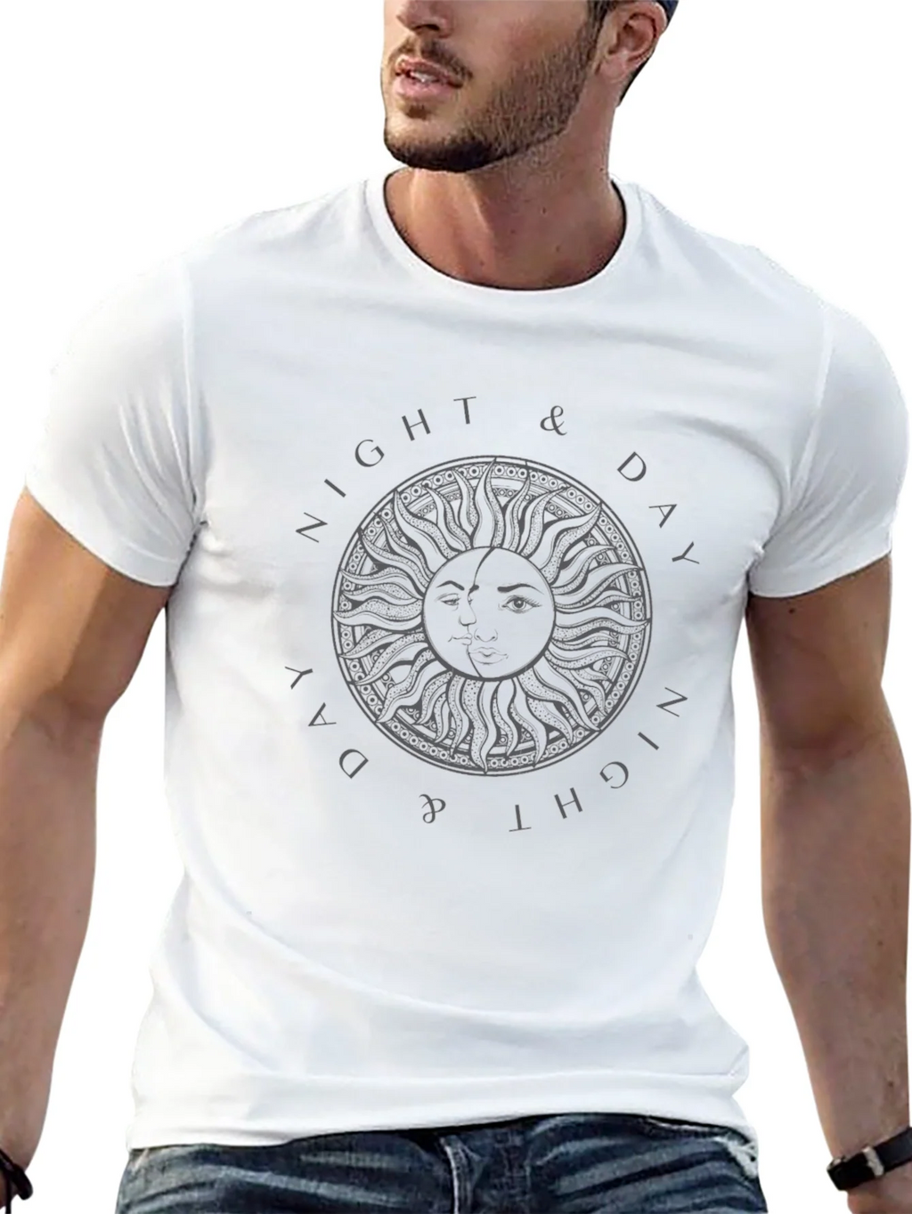 Night & Day Graphic T-Shirt - Stylish Comfort