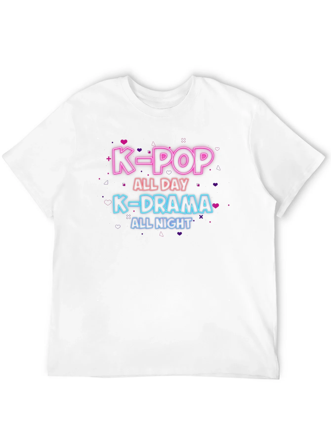 K-Pop All Day K-Drama All Night Black T-Shirt