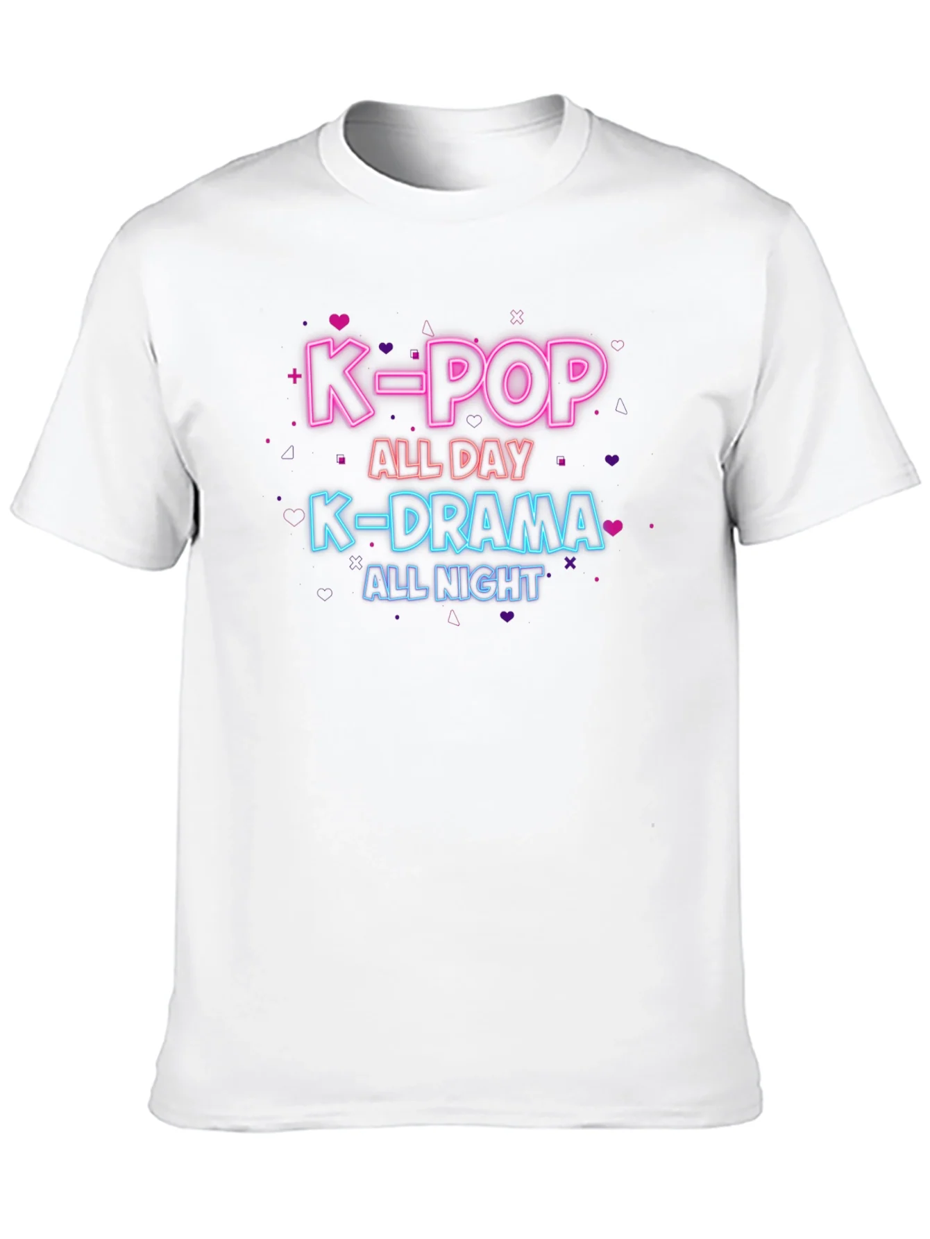 K-Pop All Day K-Drama All Night Black T-Shirt