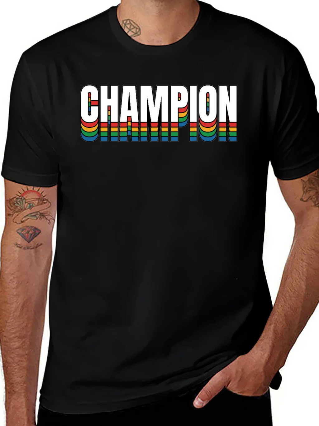 Champion Rainbow Retro Tee