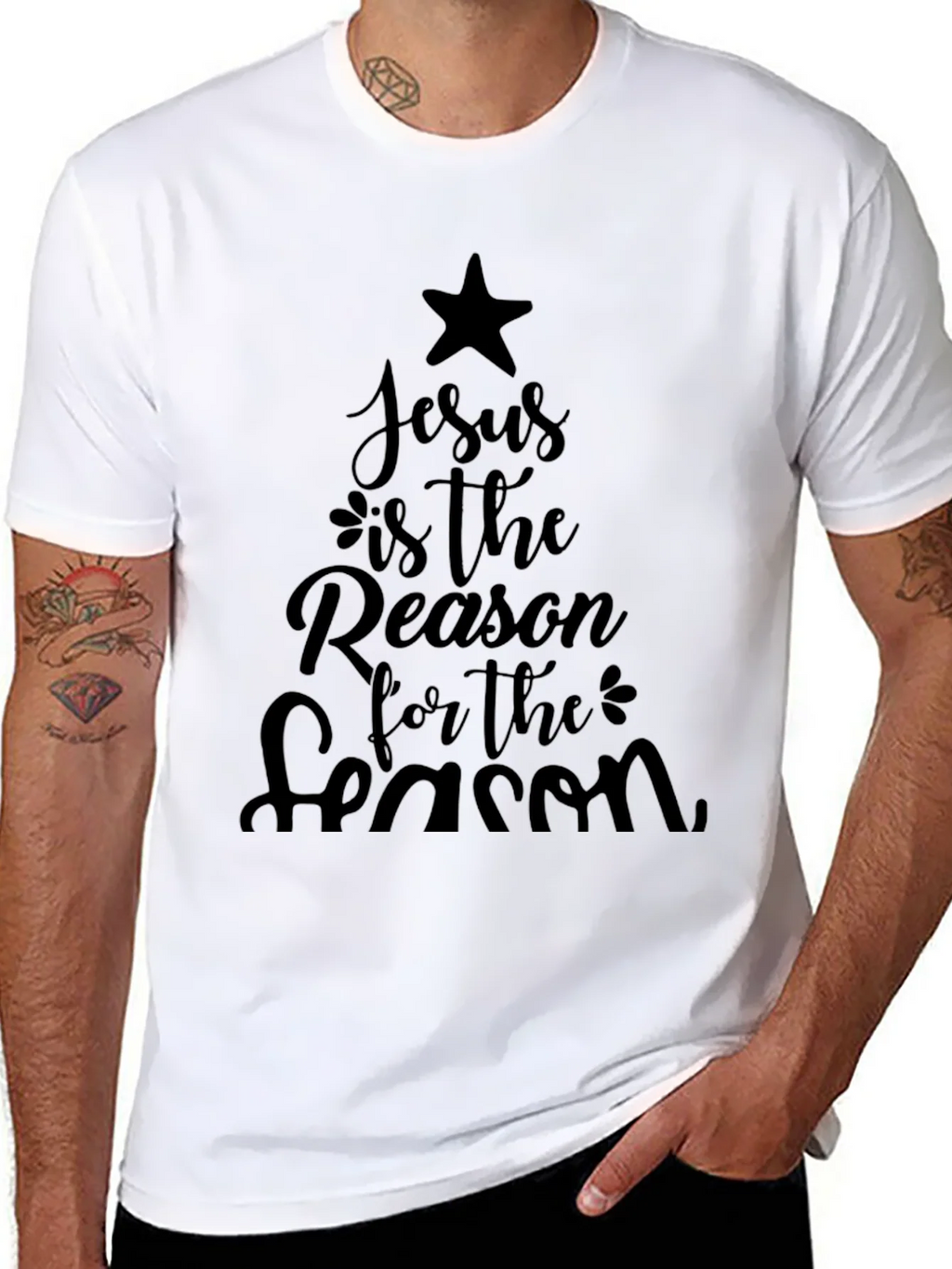 Jesus Is The Reason T-Shirt - Holiday Season Apparel