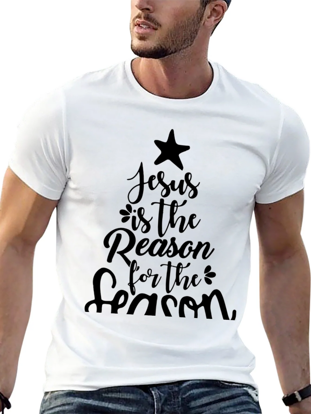 Jesus Is The Reason T-Shirt - Holiday Season Apparel