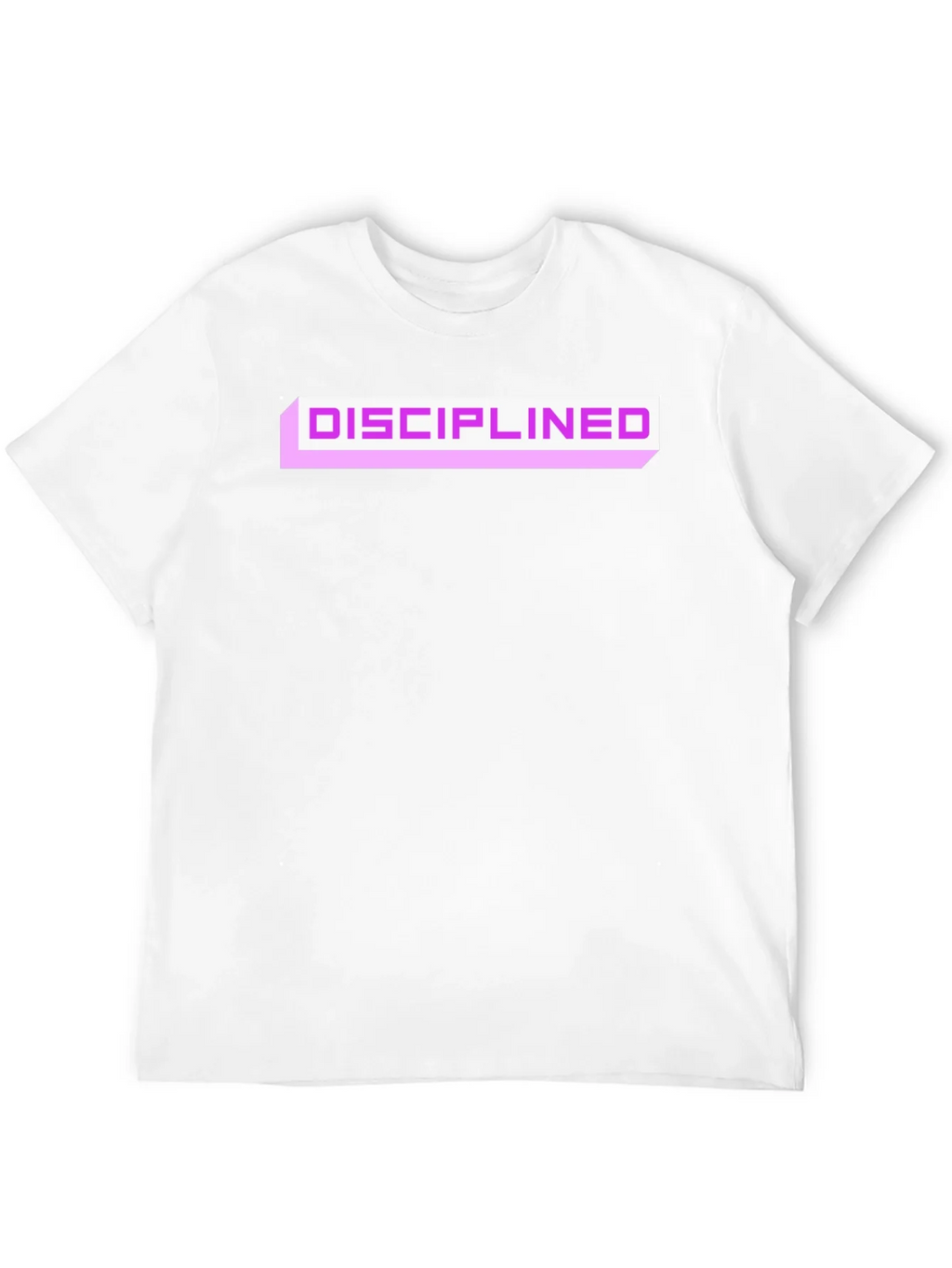 Disciplined Graphic Tee - Black Cotton Blend Casual T-Shirt