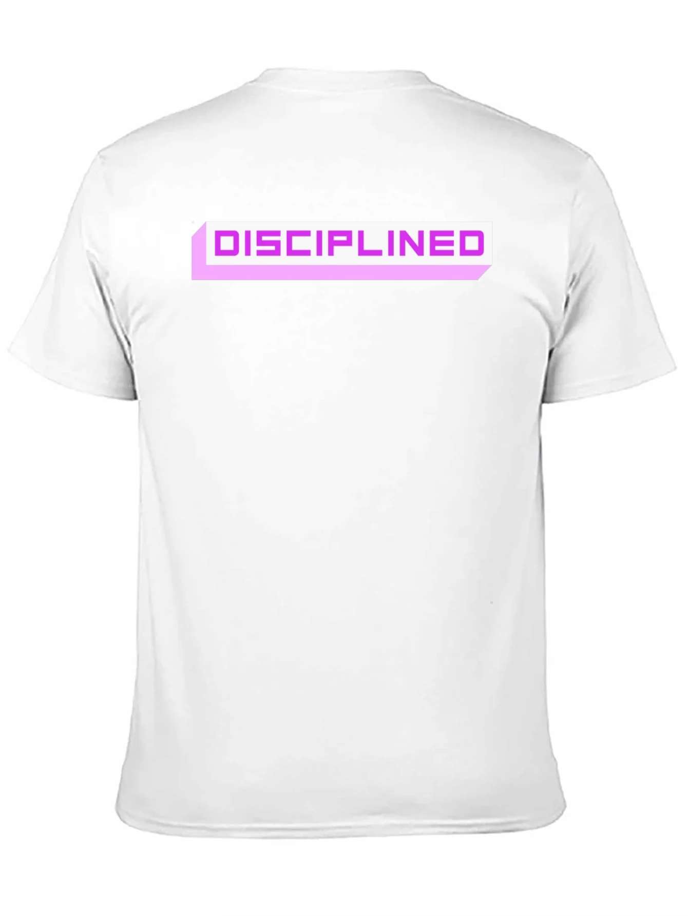 Disciplined Graphic Tee - Black Cotton Blend Casual T-Shirt