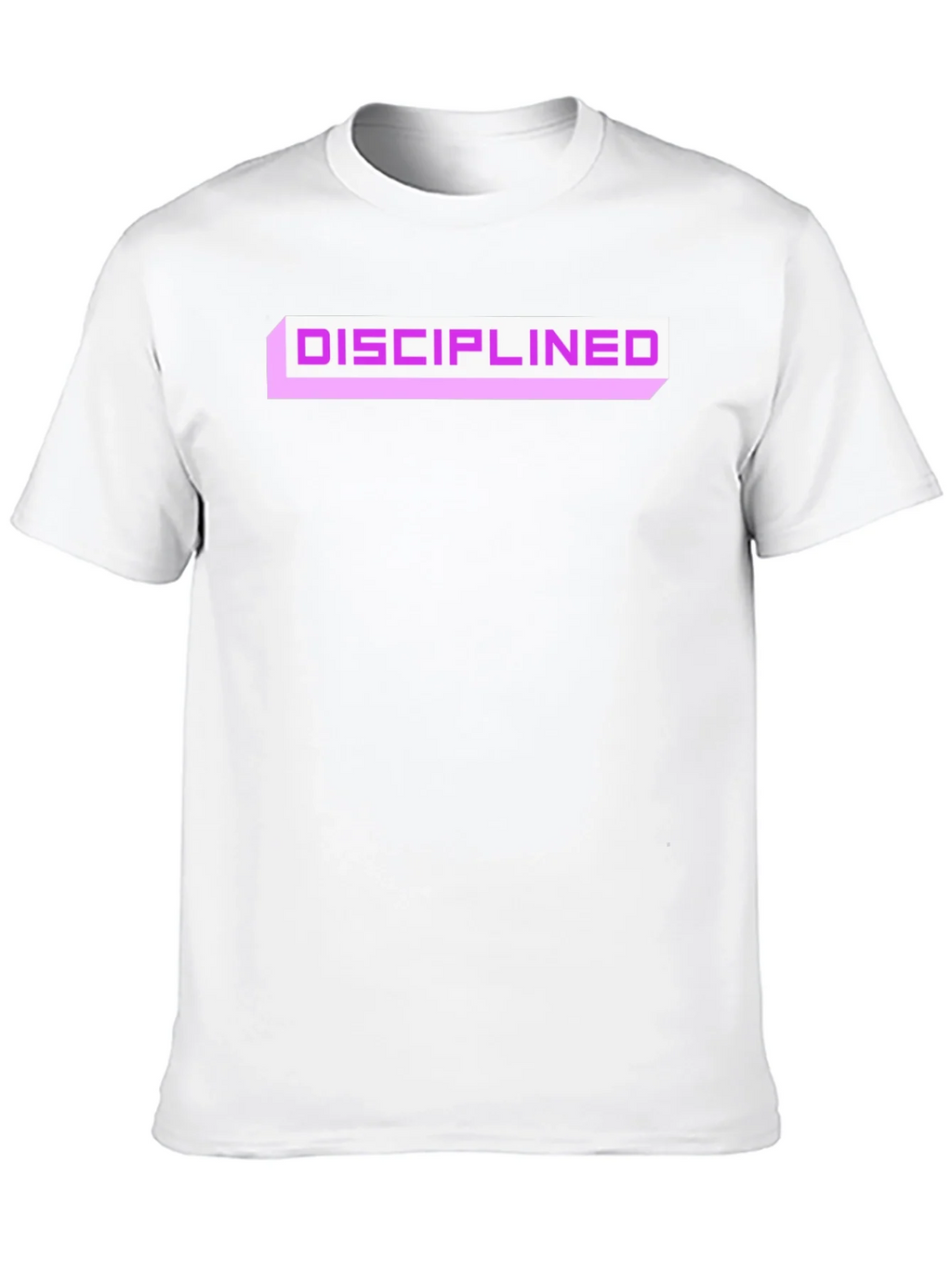 Disciplined Graphic Tee - Black Cotton Blend Casual T-Shirt