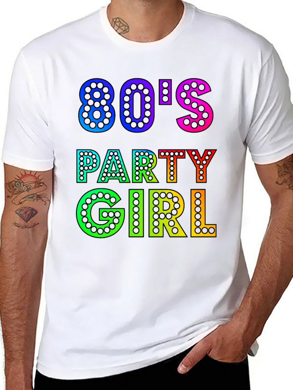 80s Party Girl Graphic T-Shirt