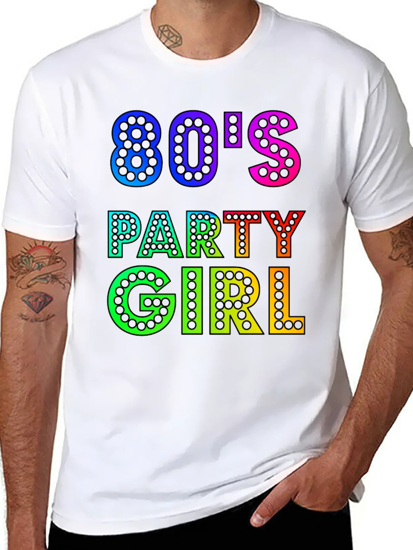 80s Party Girl Graphic T-Shirt