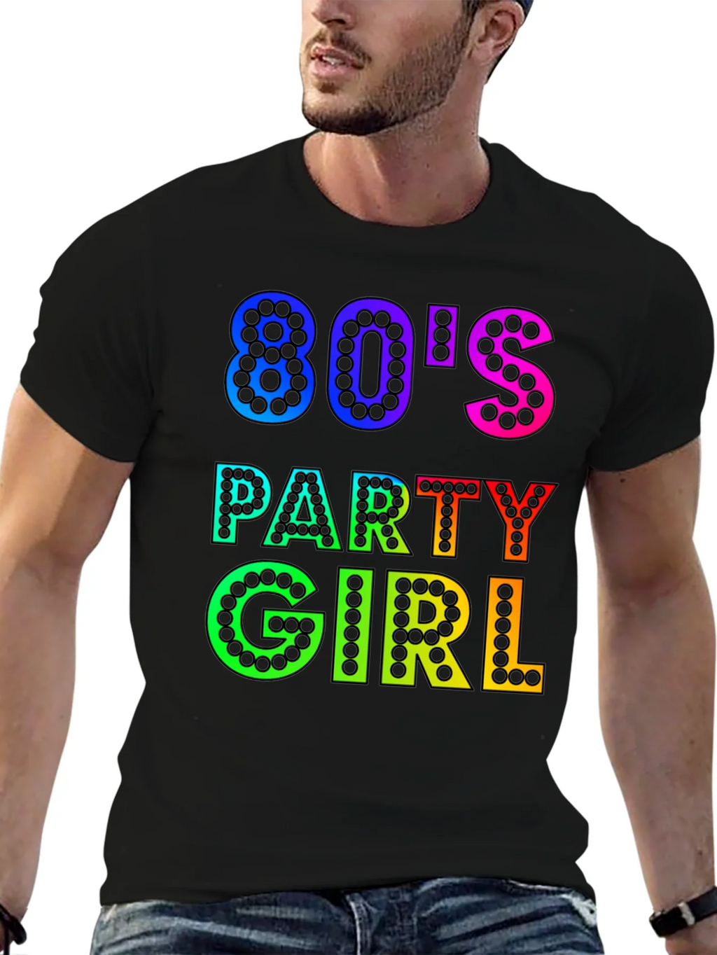 80s Party Girl Graphic T-Shirt