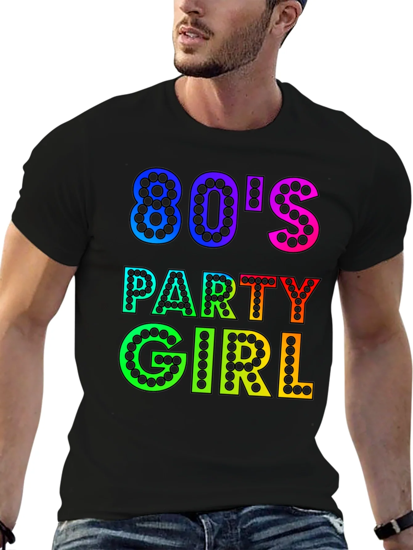 80s Party Girl Graphic T-Shirt