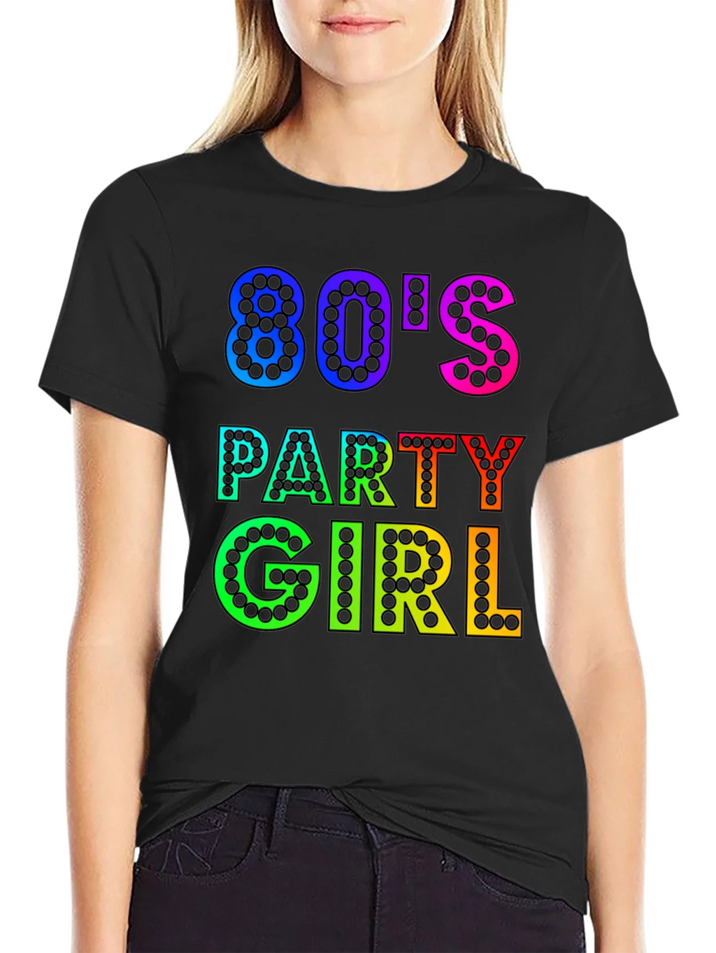 80s Party Girl Graphic T-Shirt