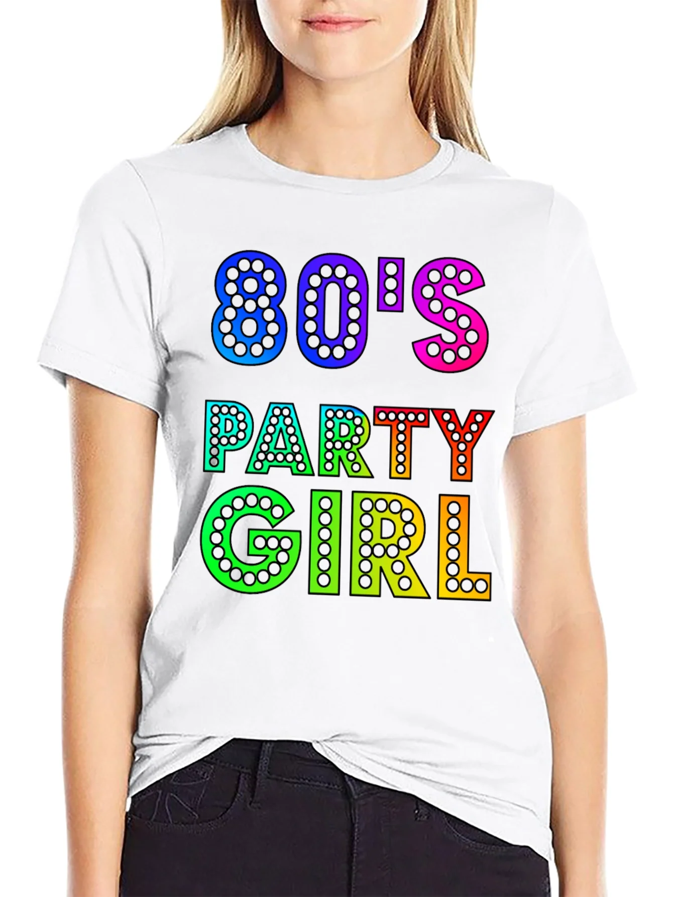 80s Party Girl Graphic T-Shirt