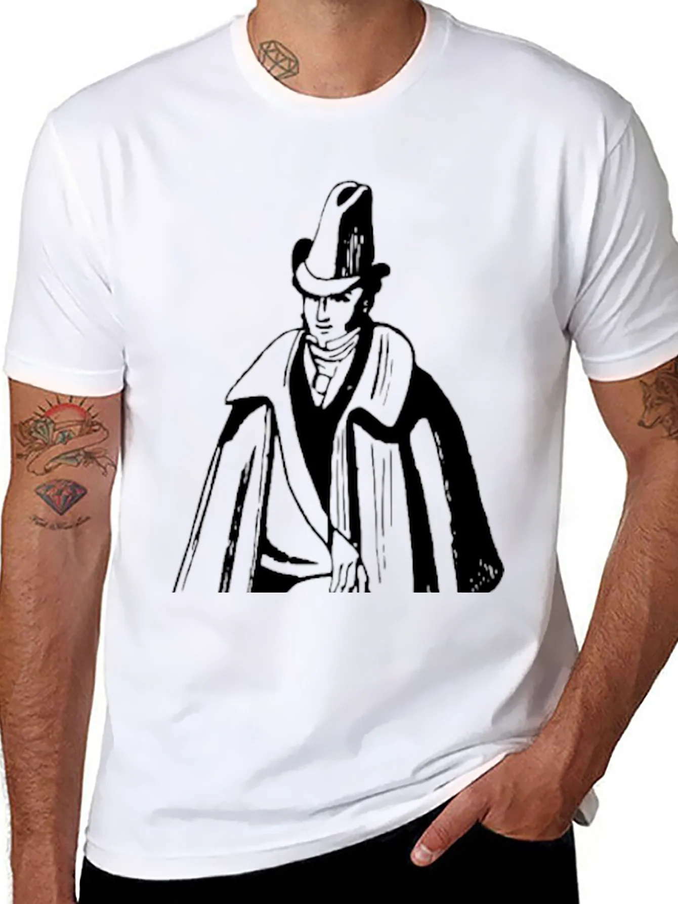 Vintage Gentleman Graphic T-Shirt - Classic Style