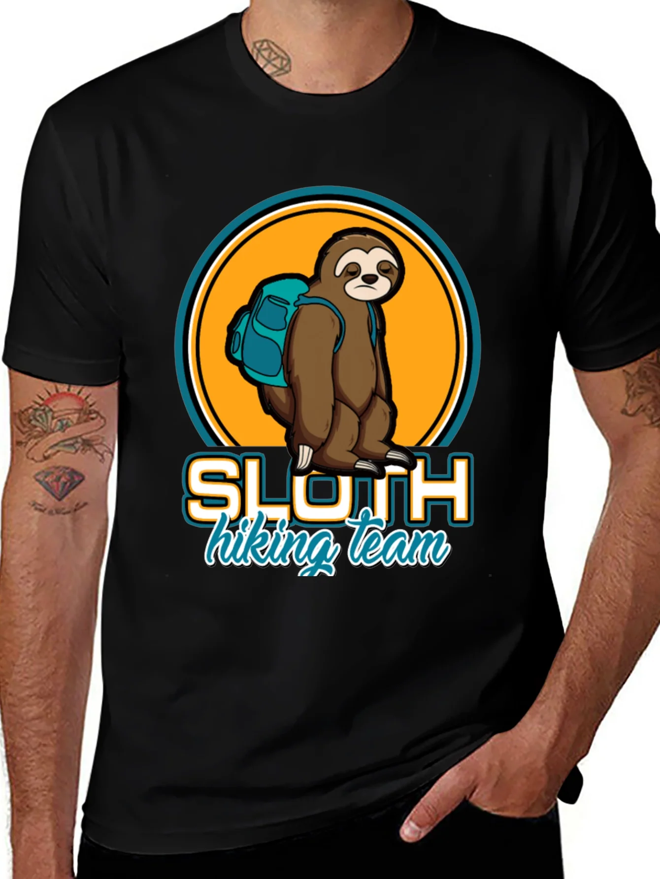 Sloth Hiking Team Graphic Tee