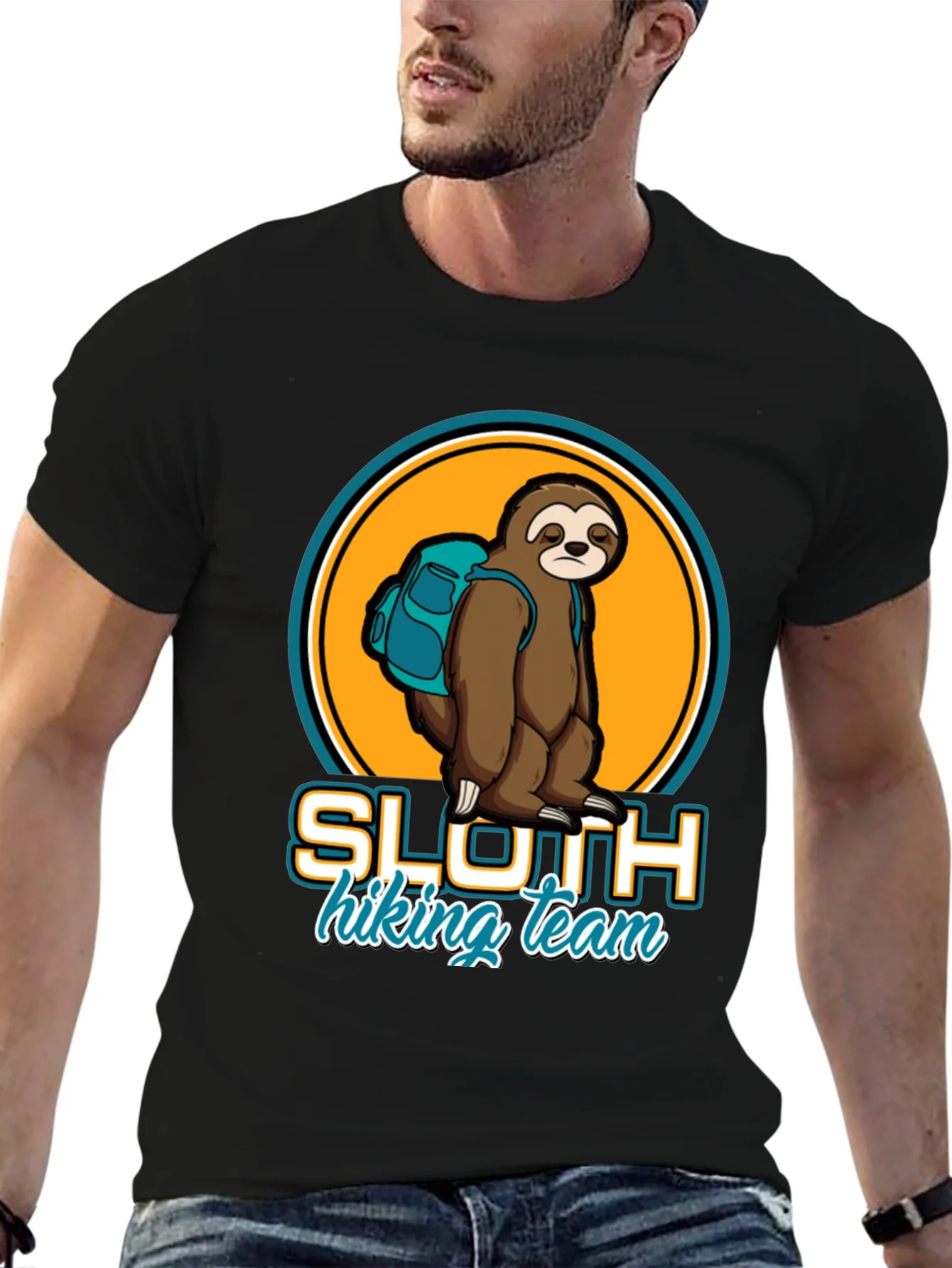 Sloth Hiking Team Graphic Tee