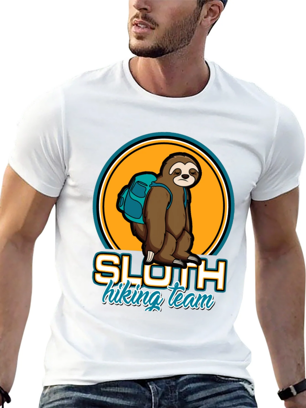 Sloth Hiking Team Graphic Tee