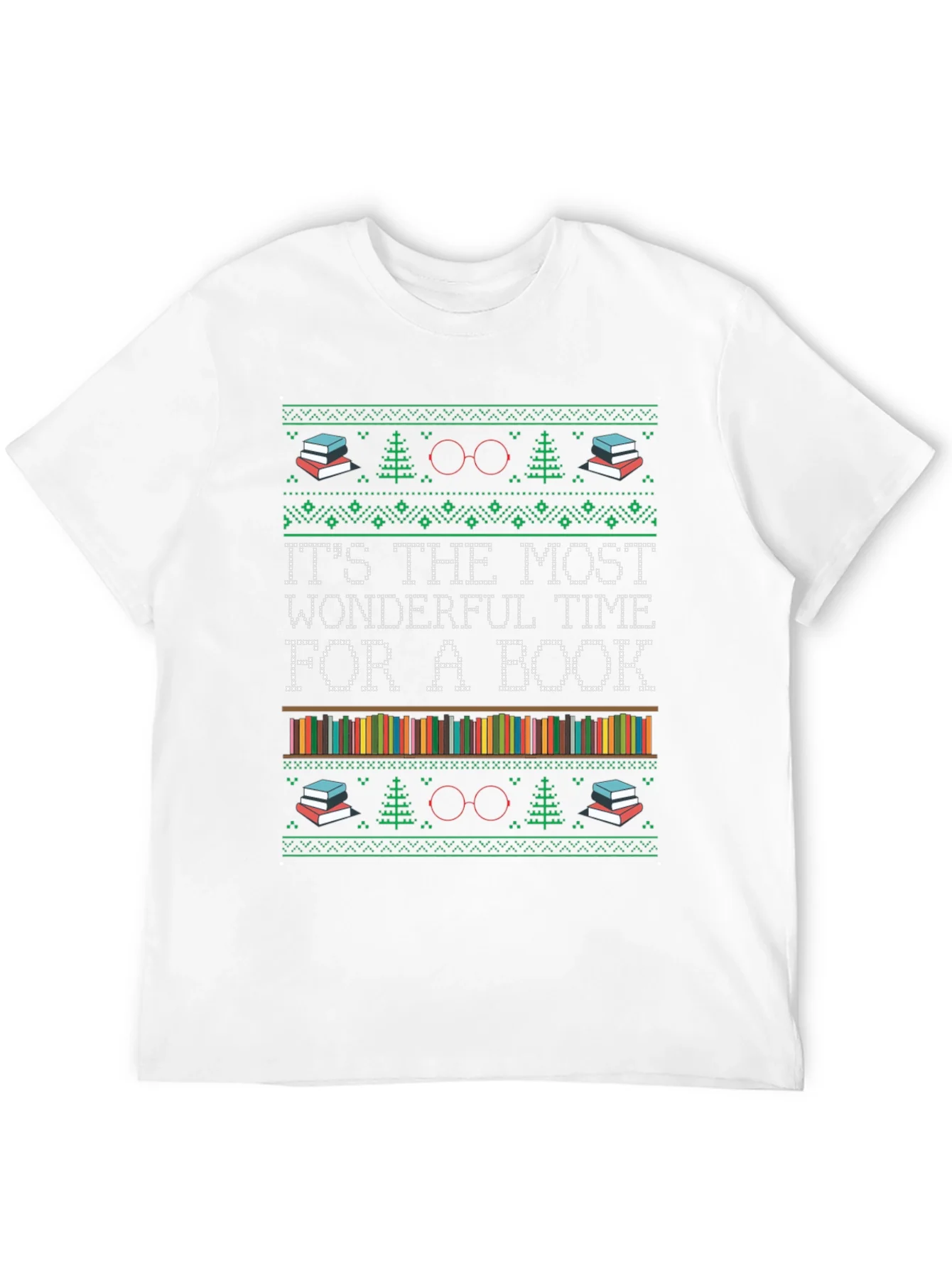 Book Lover Holiday T-Shirt