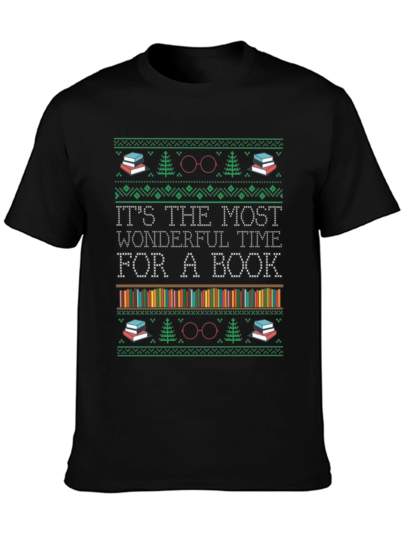 Book Lover Holiday T-Shirt