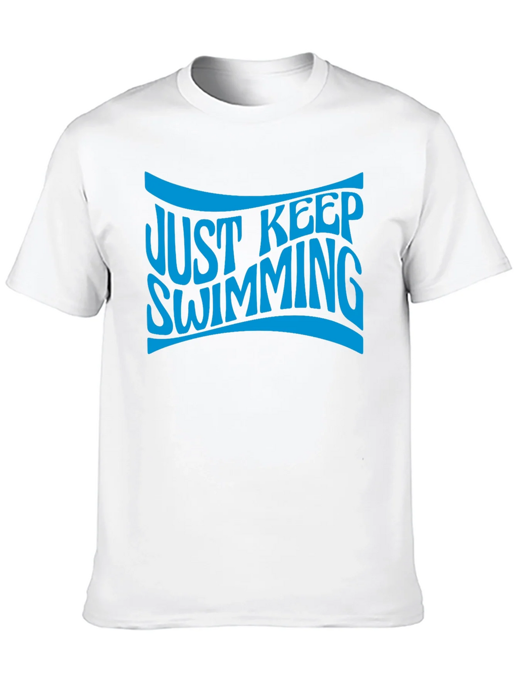Just Keep Swimming Black Graphic T-Shirt