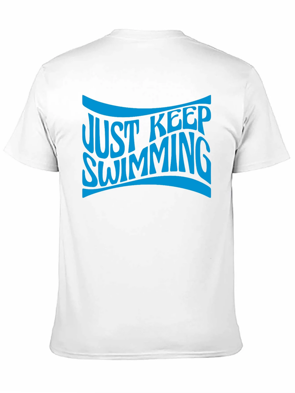 Just Keep Swimming Black Graphic T-Shirt