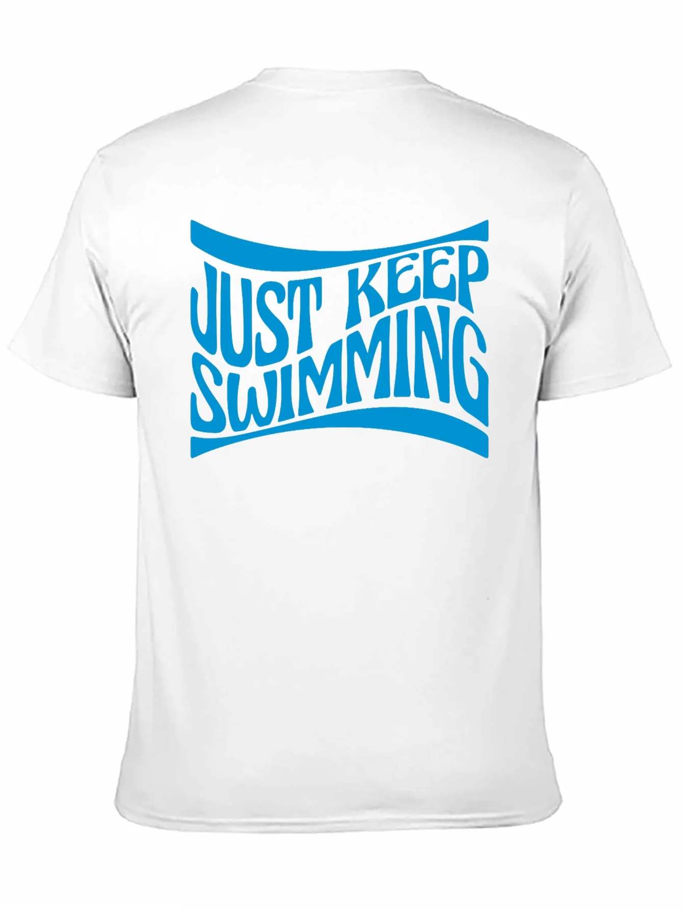 Just Keep Swimming Black Graphic T-Shirt