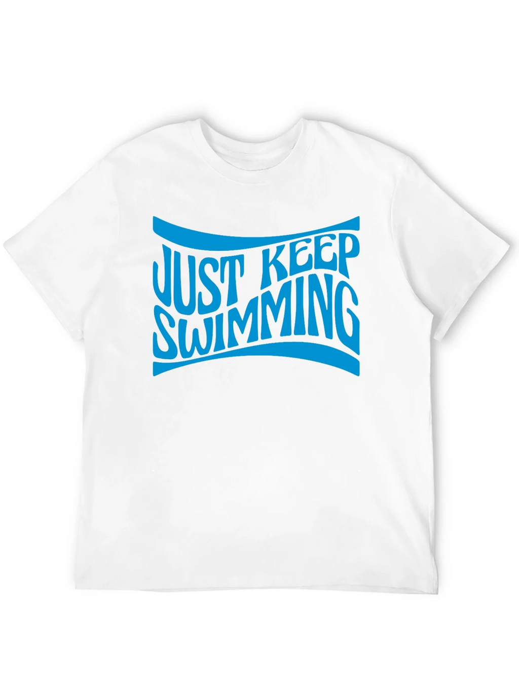 Just Keep Swimming Black Graphic T-Shirt