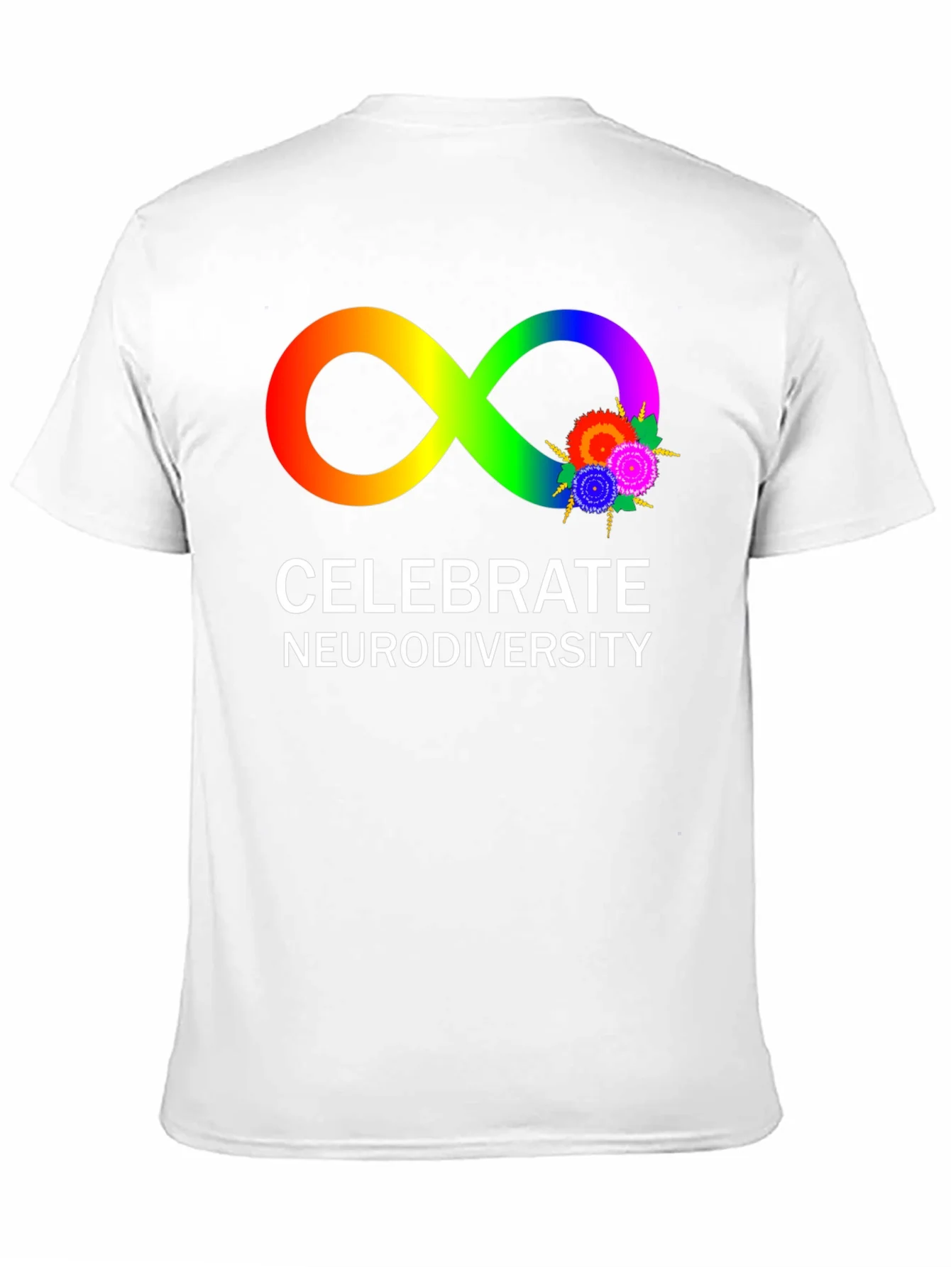 Celebrate Neurodiversity T-Shirt Infinity Symbol Autism Awareness Tee