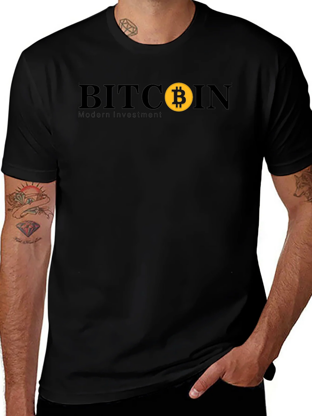 Bitcoin Modern Investment Graphic T-Shirt