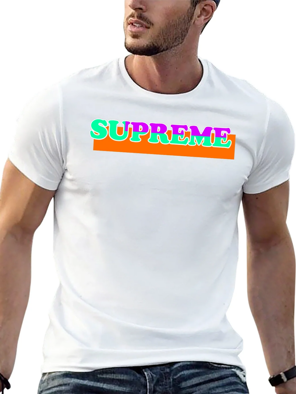 Supreme Graphic T-Shirt - Bold Streetwear Style