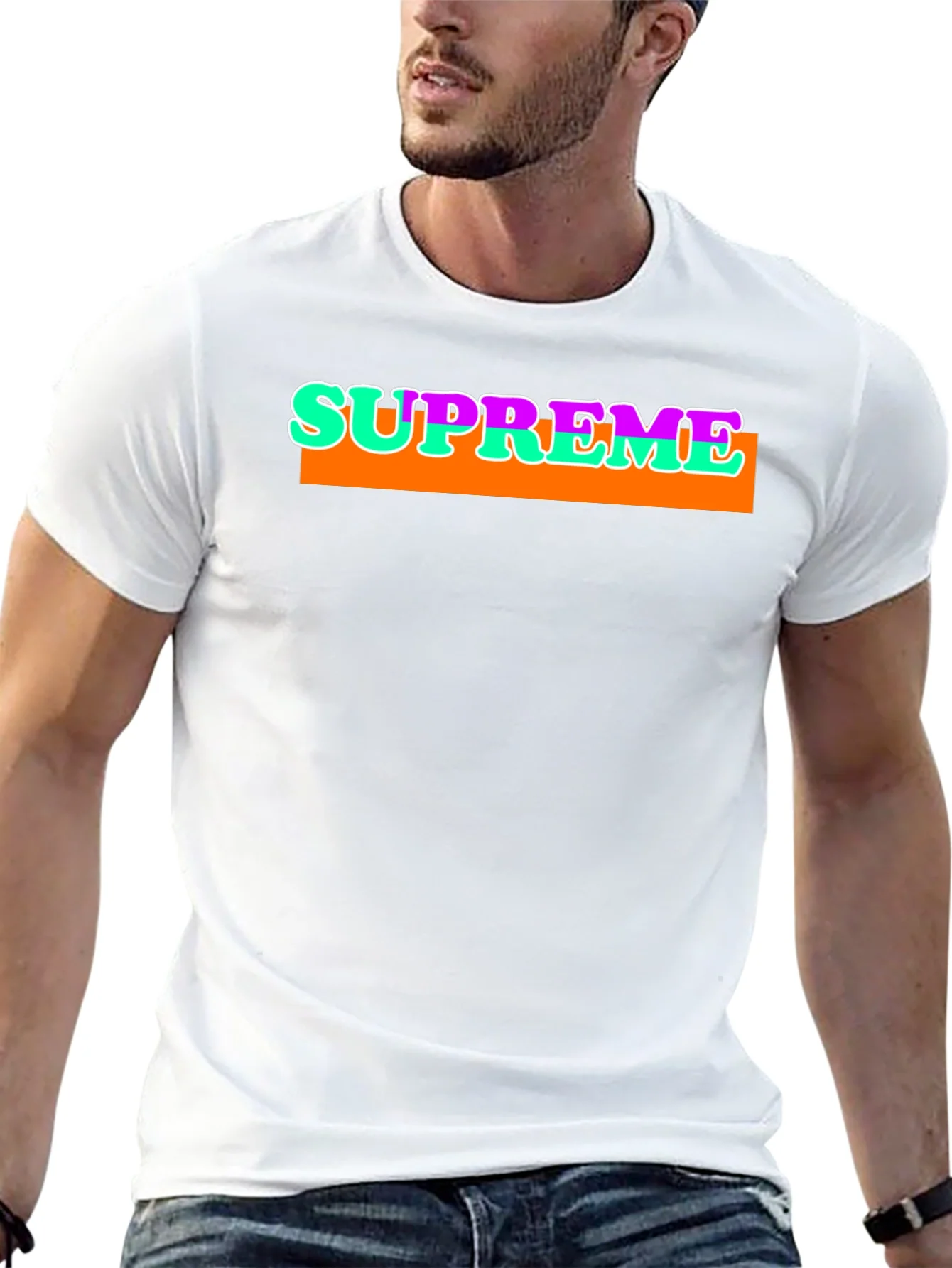 Supreme Graphic T-Shirt - Bold Streetwear Style
