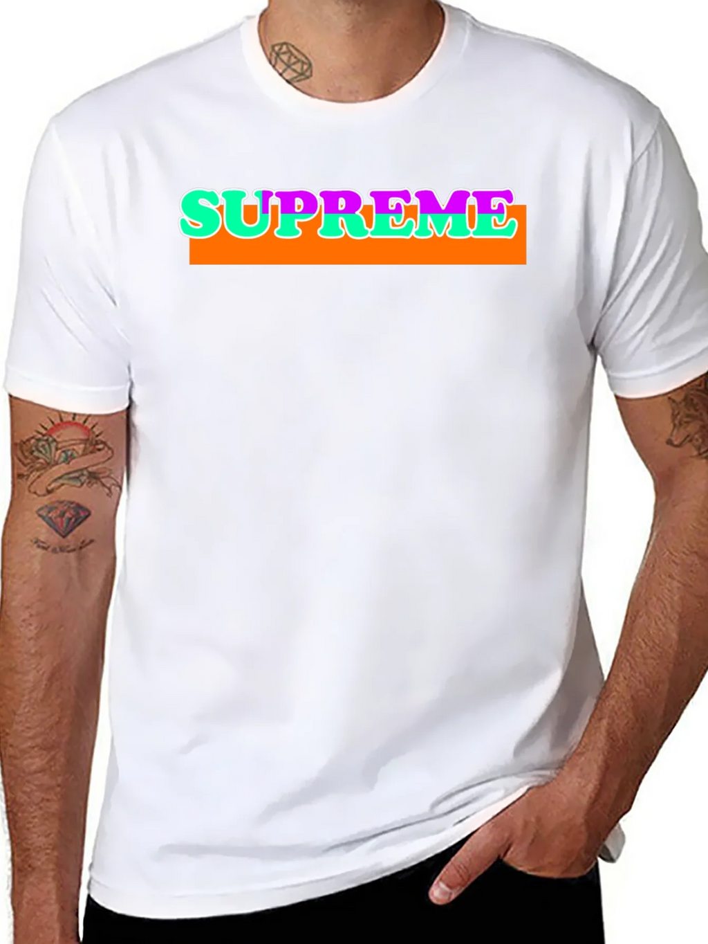 Supreme Graphic T-Shirt - Bold Streetwear Style