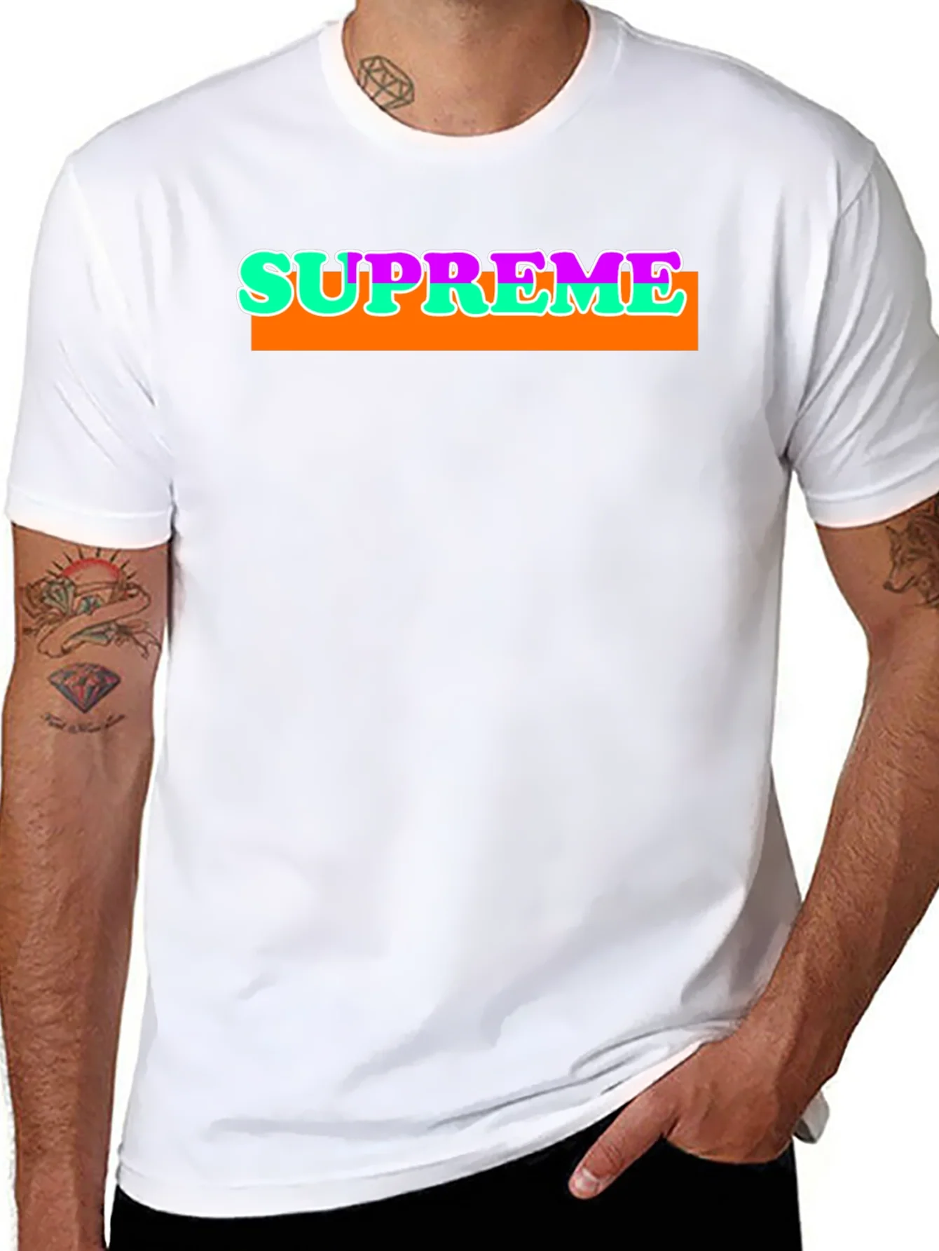 Supreme Graphic T-Shirt - Bold Streetwear Style
