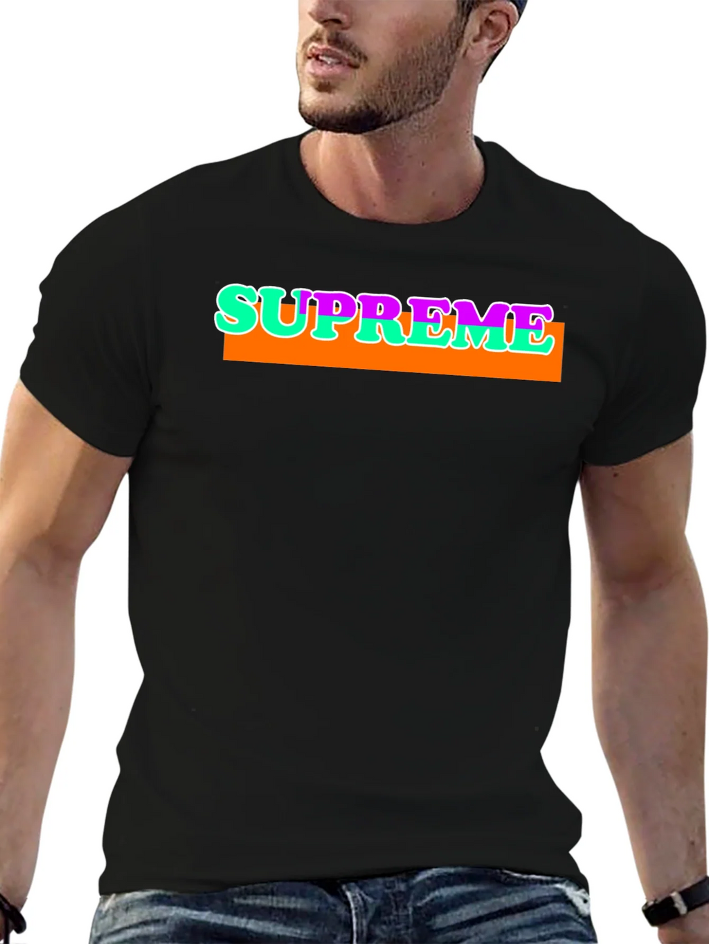 Supreme Graphic T-Shirt - Bold Streetwear Style