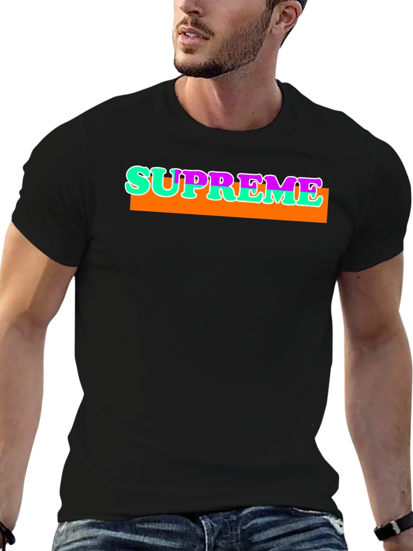 Supreme Graphic T-Shirt - Bold Streetwear Style