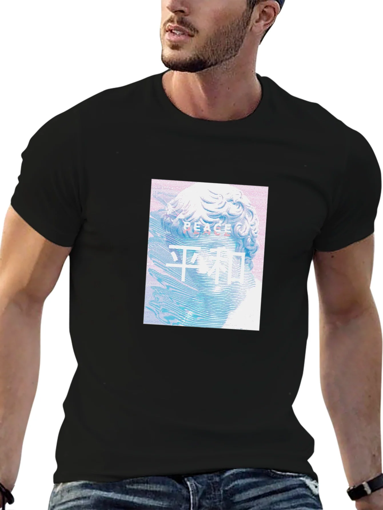Peace Statue Graphic T-Shirt