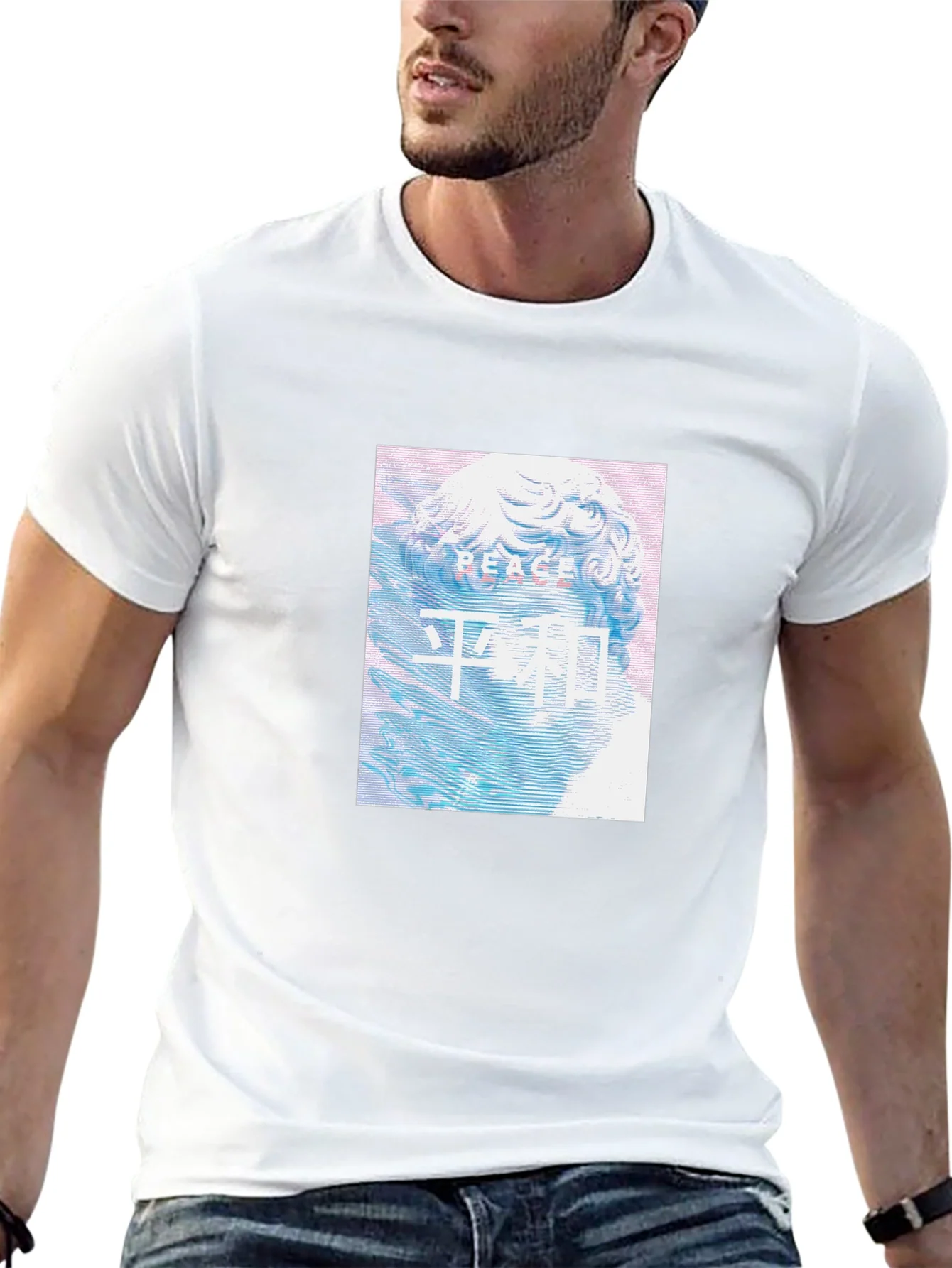 Peace Statue Graphic T-Shirt