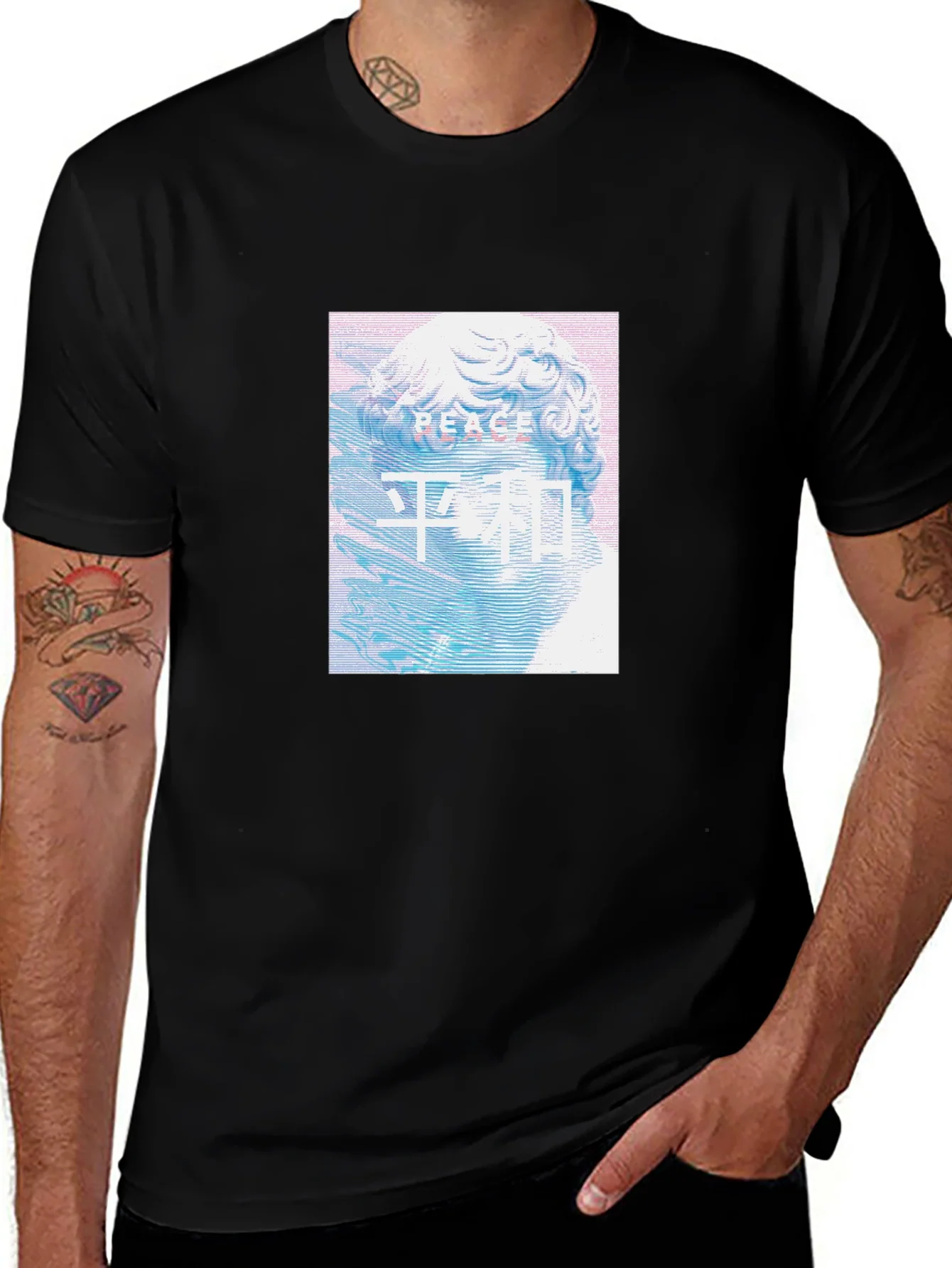 Peace Statue Graphic T-Shirt