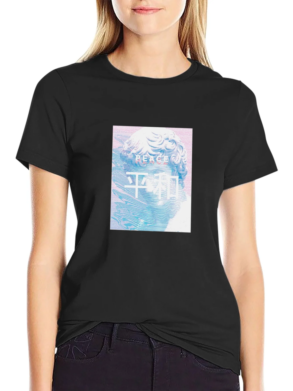 Peace Statue Graphic T-Shirt