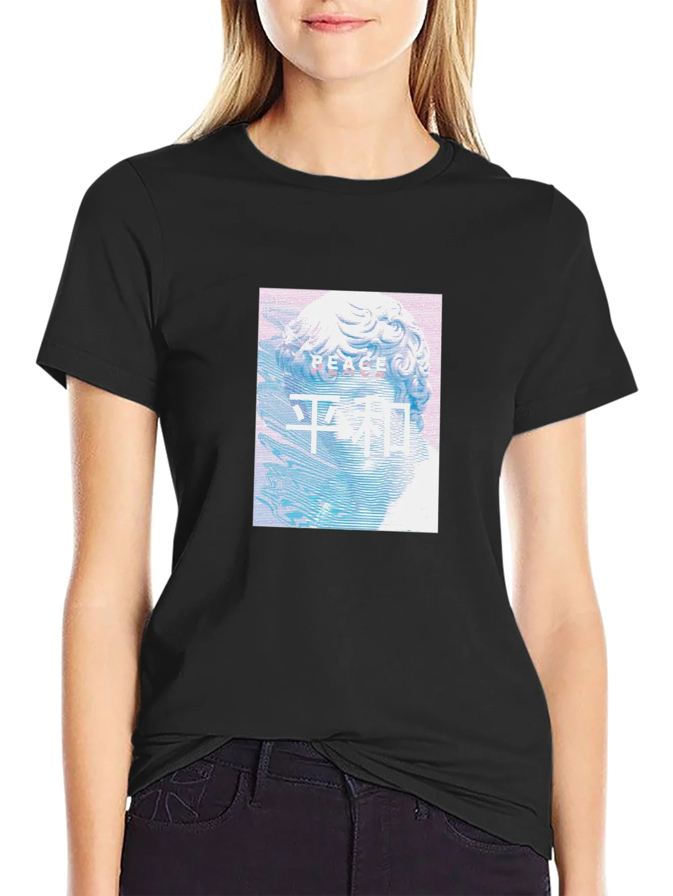 Peace Statue Graphic T-Shirt