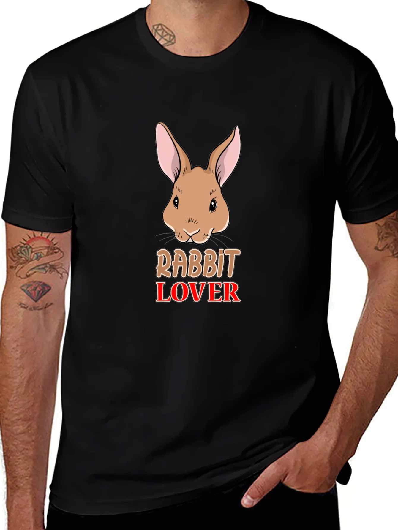 Rabbit Lover T-Shirt Cute Bunny Graphic Tee