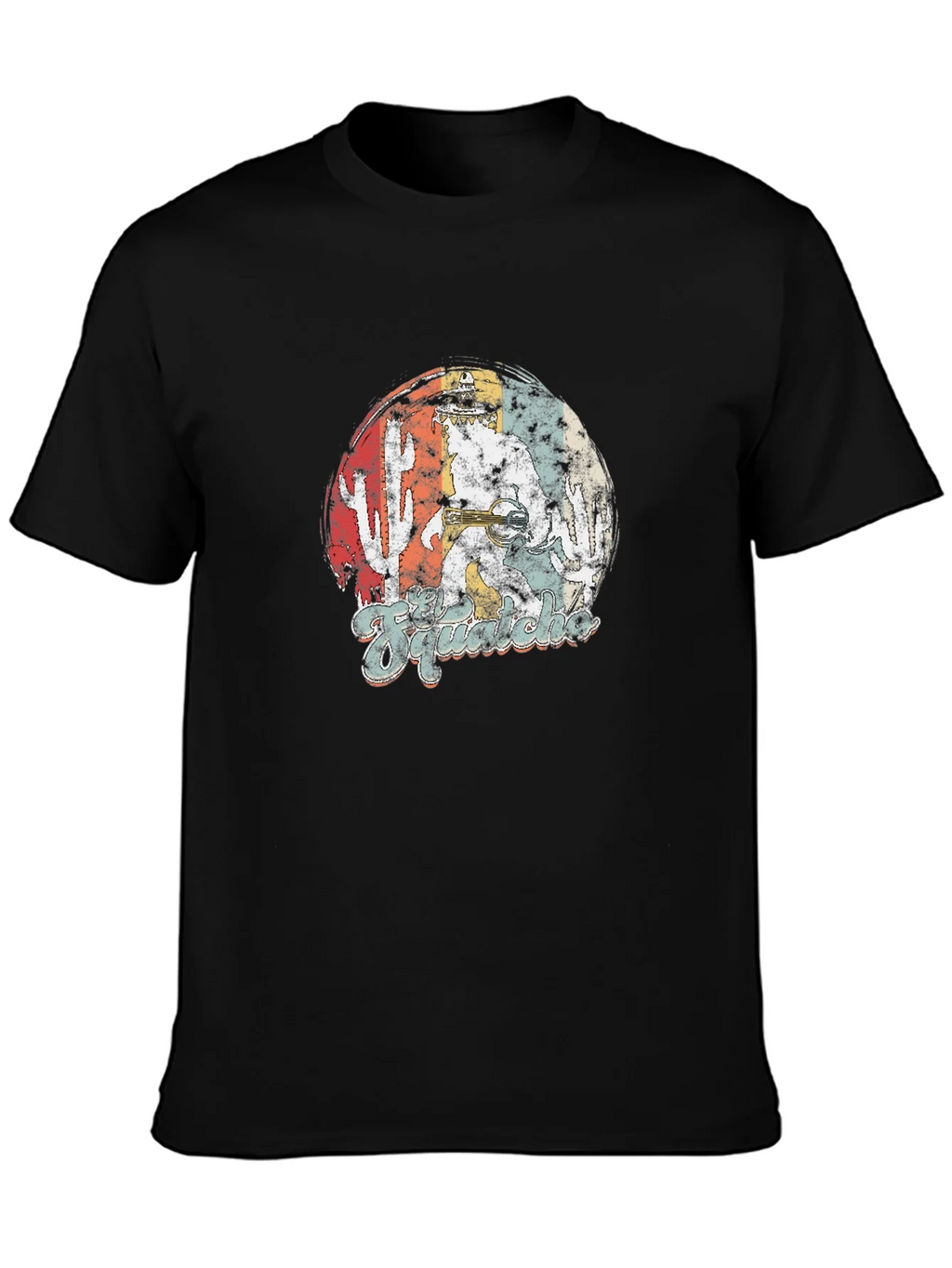 Retro Bigfoot Sasquatch T-Shirt - Desert Adventure