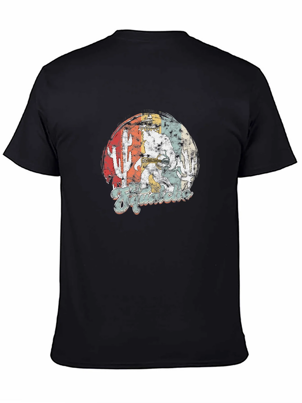 Retro Bigfoot Sasquatch T-Shirt - Desert Adventure