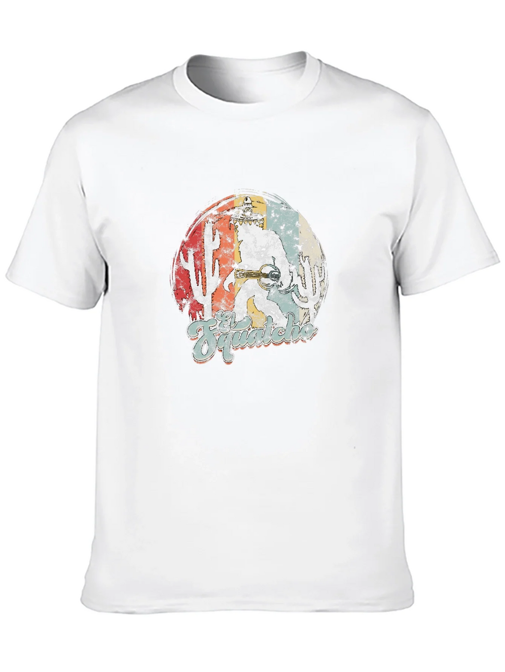 Retro Bigfoot Sasquatch T-Shirt - Desert Adventure