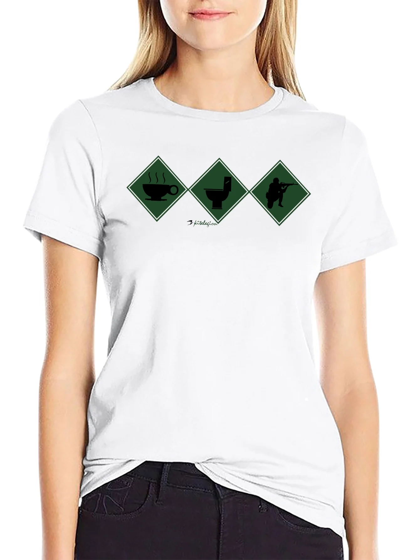 Coffee Toilet War T-Shirt - Military Humor Tee