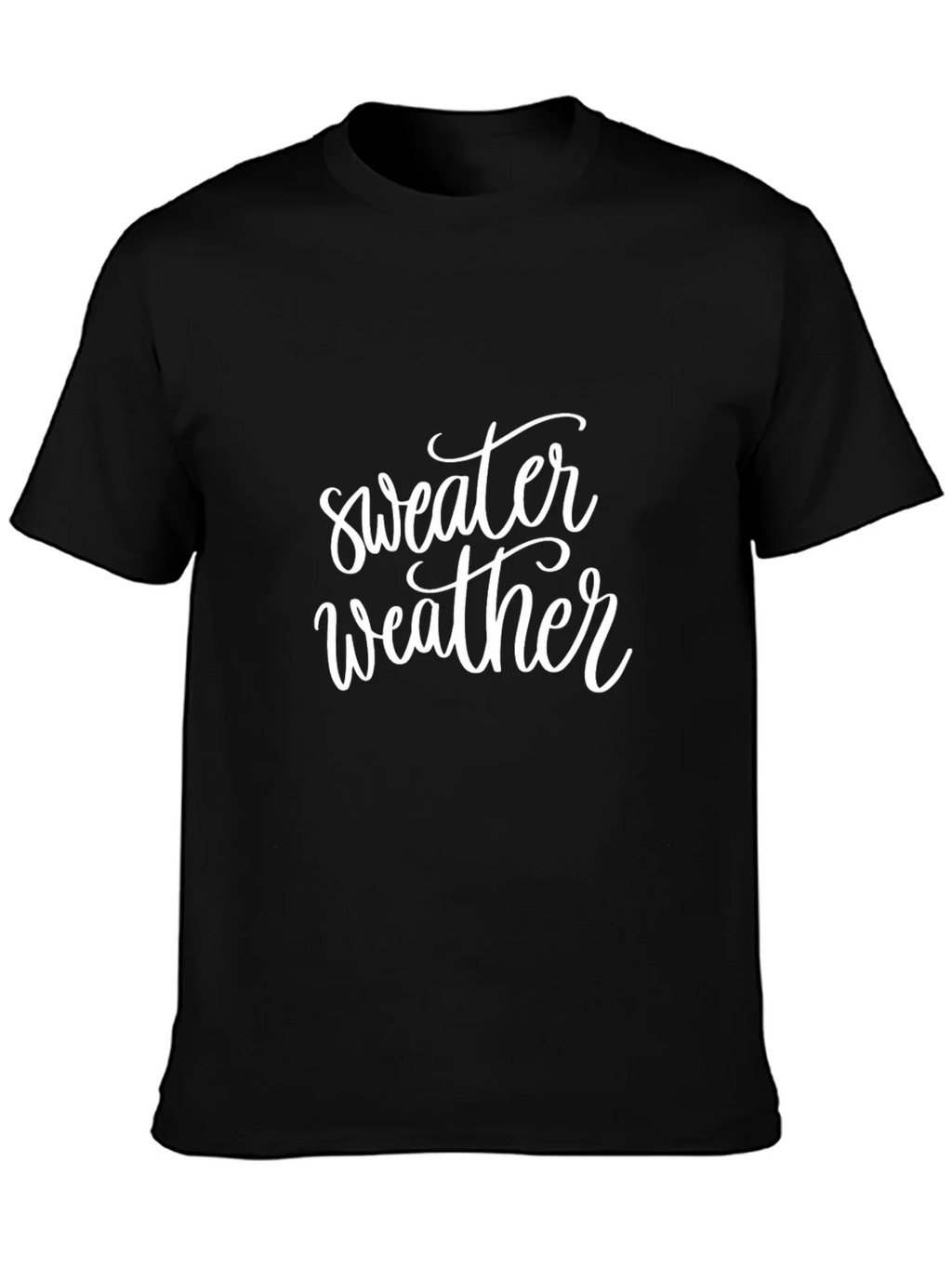 Sweater Weather Graphic Tee - Black