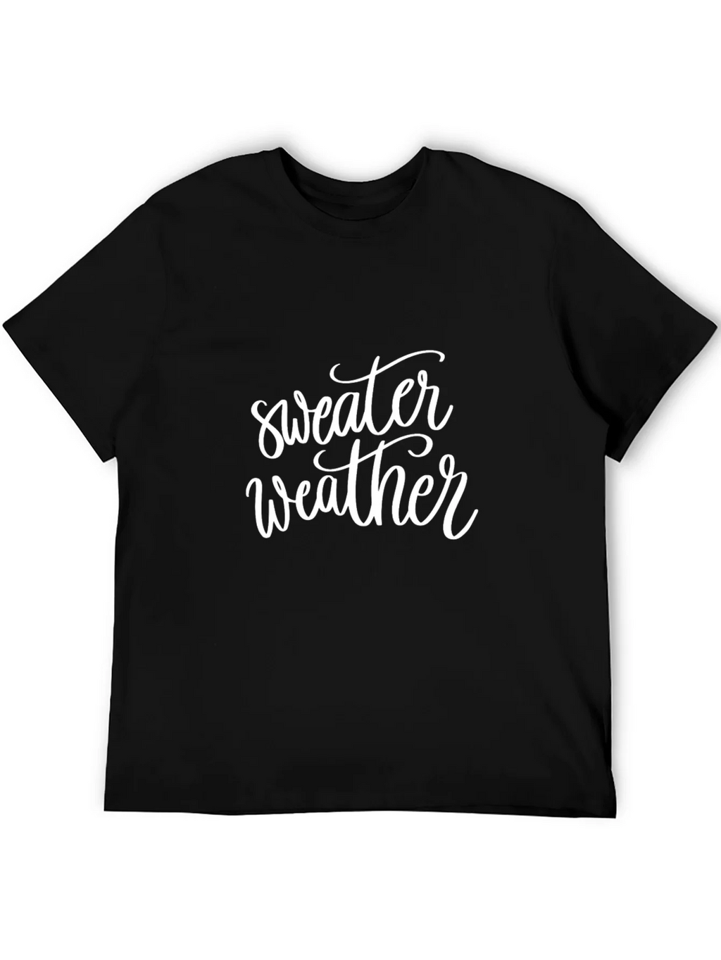 Sweater Weather Graphic Tee - Black